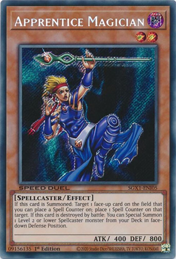 Apprentice Magician (Secret Rare) (SGX1-ENI05) - Secret Rare