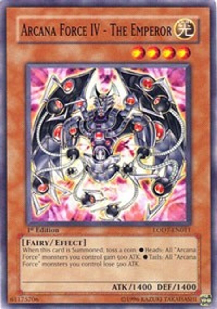 Arcana Force IV - The Emperor (LODT-EN011) - Common
