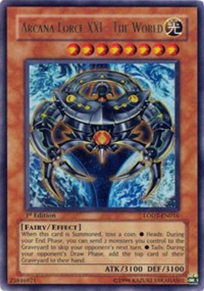 Arcana Force XXI - The World (LODT-EN016) - Ultra Rare