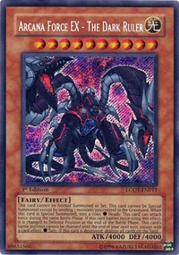 Arcana Force EX - Le souverain des ténèbres [LODT-EN017] Secret Rare 
