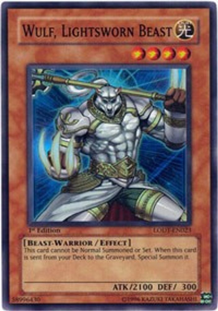 Wulf, Lightsworn Beast (LODT-EN023) - Super Rare