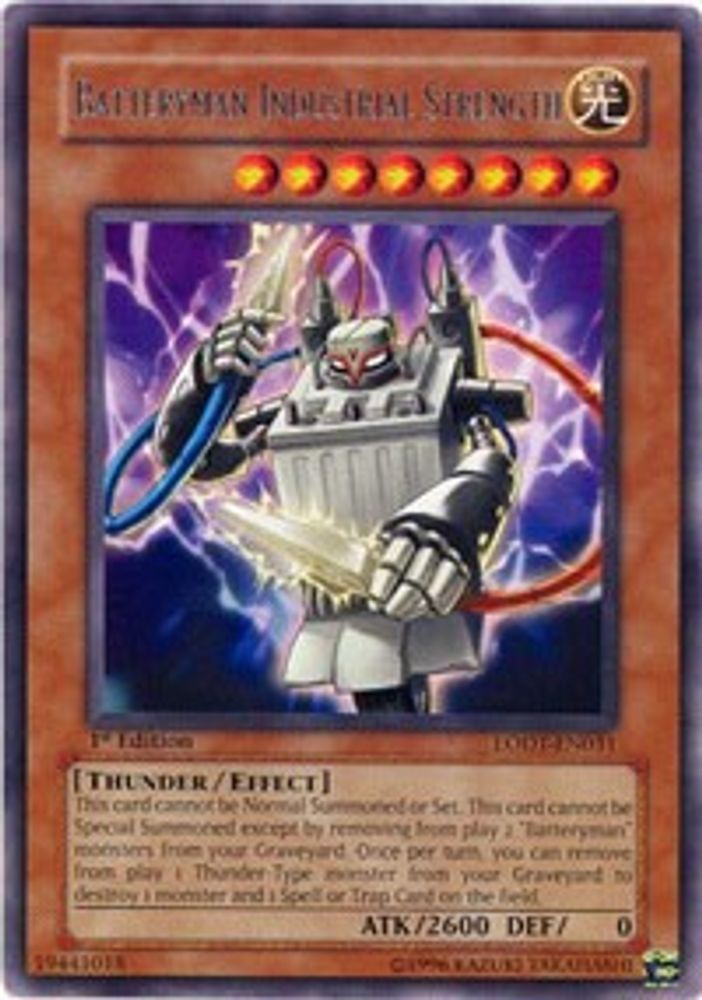 Batteryman Force industrielle [LODT-EN031] Rare 