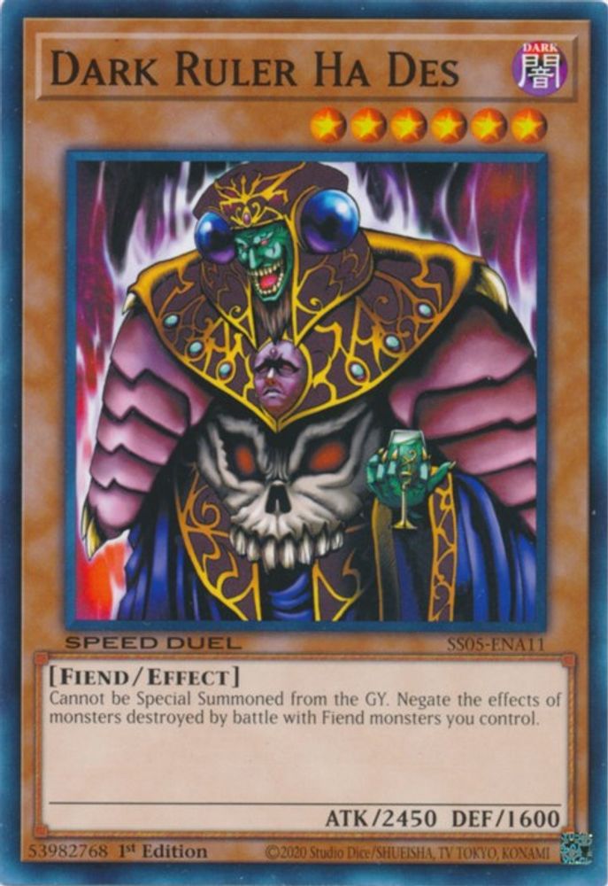 Dark Ruler Ha Des (STP3-EN001) - Ultra Rare