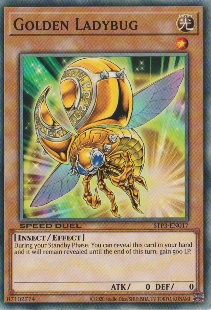 Golden Ladybug (STP3-EN017) - Common