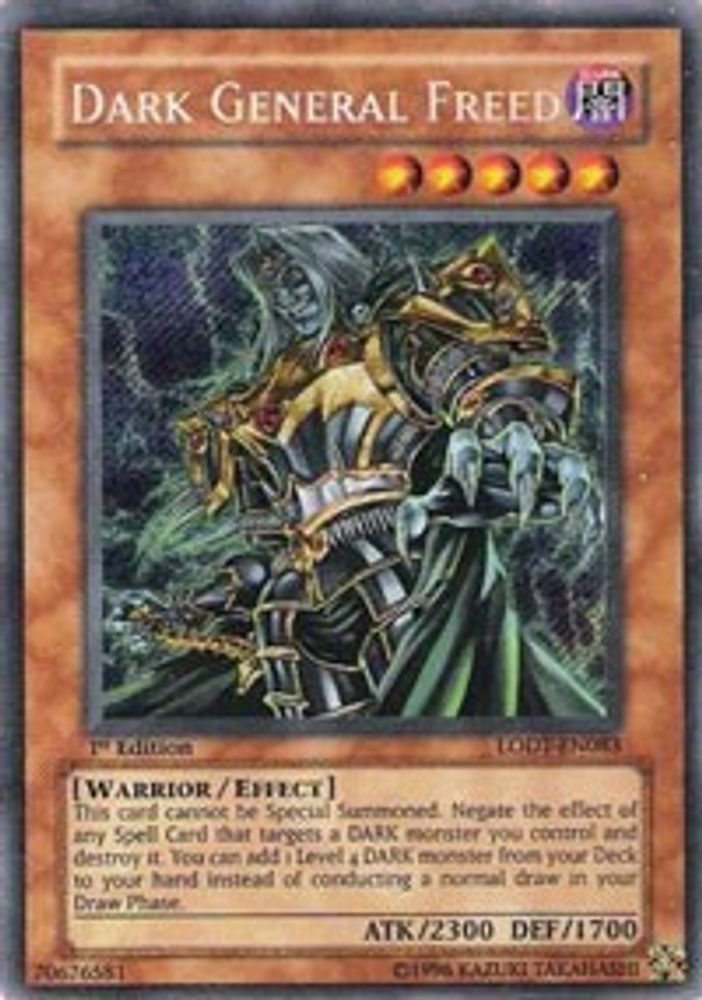 Dark General Freed (LODT-EN083) - Secret Rare