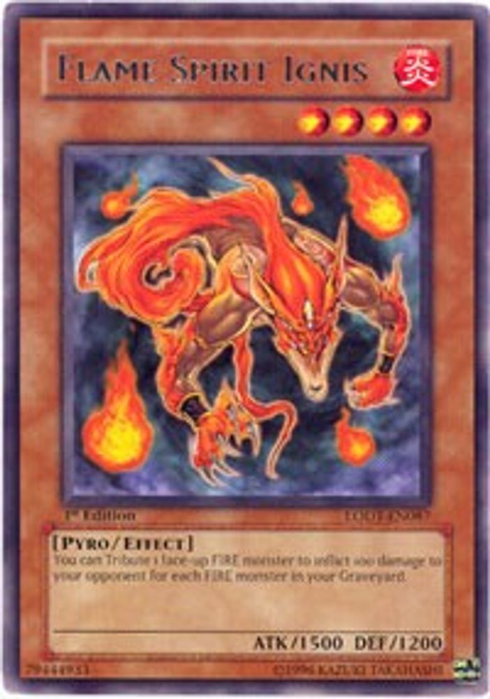 Flame Spirit Ignis (LODT-EN087) - Rare