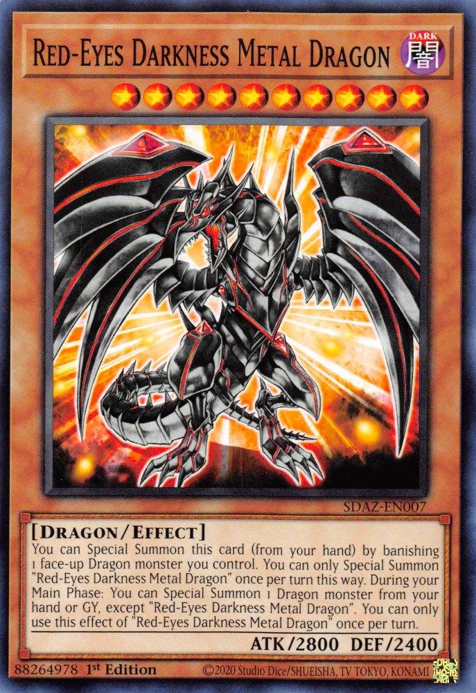 Dragon de Métal des Ténèbres aux Yeux Rouges [SDAZ-EN007] Commun 