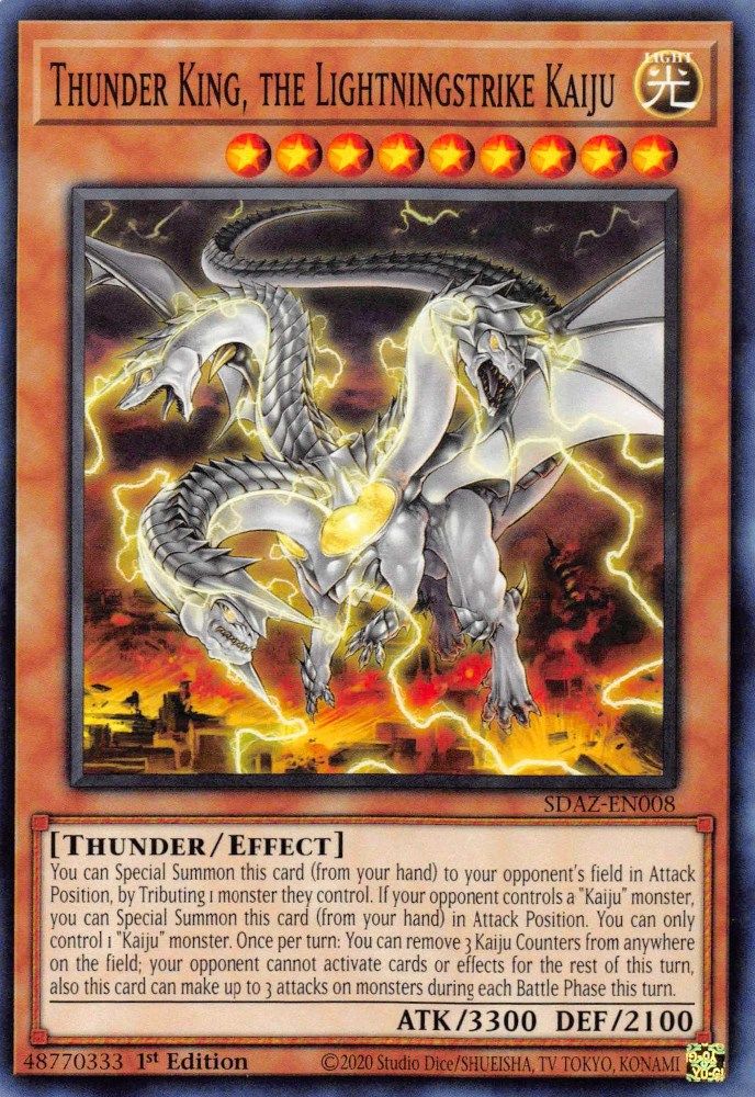 Thunder King, the Lightningstrike Kaiju (SDAZ-EN008) - Common