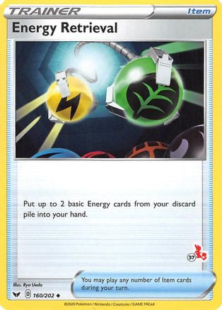 Energy Retrieval - 160/202 (#37 Cinderace Stamped)/202  - Promo