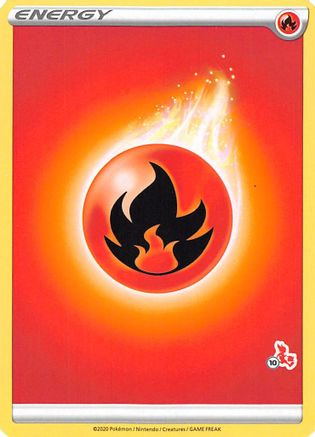 Fire Energy (#10 Cinderace Stamped)  - Promo