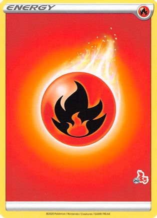 Fire Energy (#20 Cinderace Stamped)  - Promo