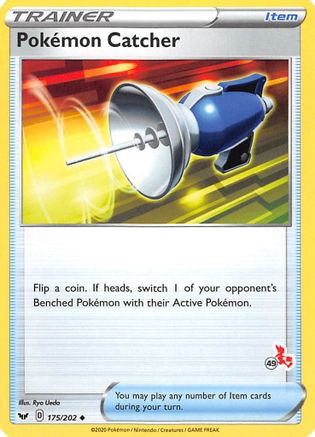 Pokemon Catcher - 175/202 (#49 Cinderace Stamped)/202  - Promo