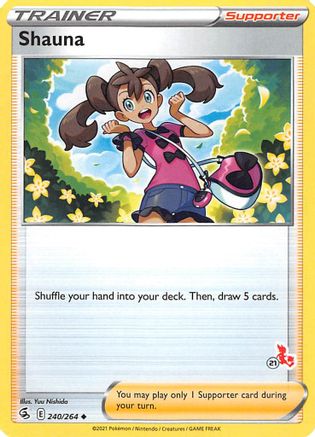 Shauna - 240/264 (#21 Cinderace Stamped)/264  - Promo