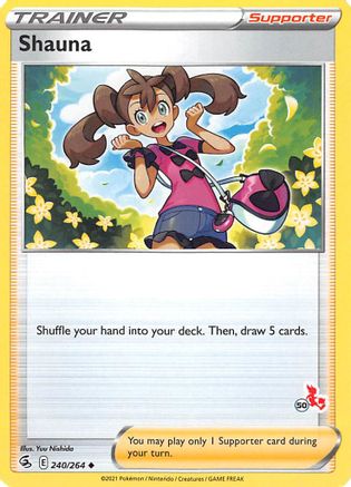 Shauna - 240/264 (#50 Cinderace Stamped)/264  - Promo
