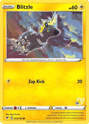 Blitzle - 053/185 (#30 Pikachu Stamped)/185  - Promo