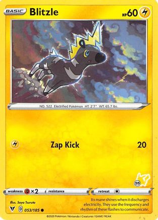 Blitzle - 053/185 (#55 Pikachu Stamped)/185  - Promo