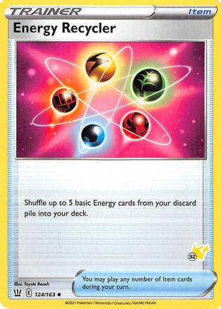 Energy Recycler - 124/163 (#32 Pikachu Stamped)/163  - Promo