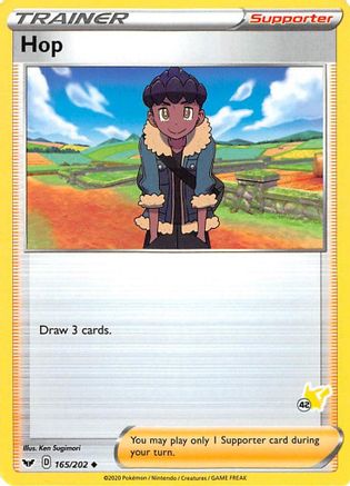 Hop - 165/202 (#42 Pikachu Stamped)/202  - Promo