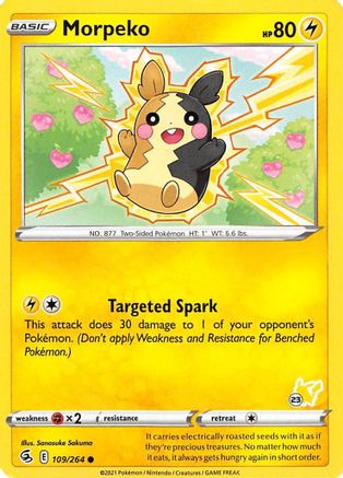 Morpeko (#23 Pikachu Stamped) 109/264  - Promo