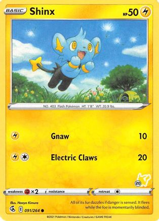 Shinx - 091/264 (#20 Pikachu Stamped)/264  - Promo