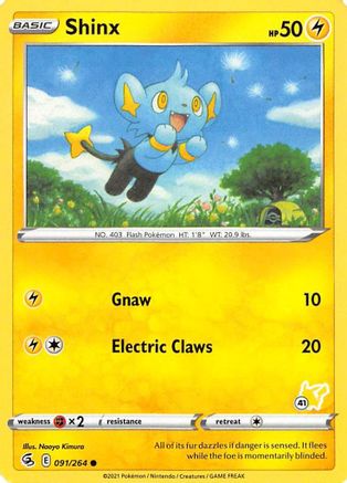 Shinx - 091/264 (#41 Pikachu Stamped)/264  - Promo