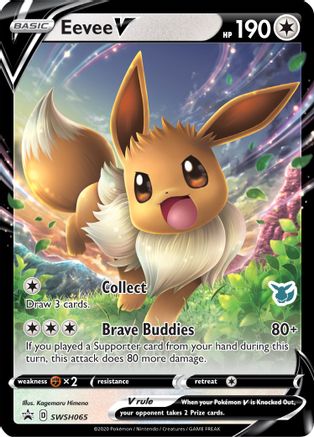 Eevee V (Eevee Stamped) SWSH065  - Holofoil - Promo