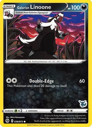 Linoone de Galar (036/073) (Eevee Deck) [Battle Academy 2022] 