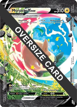 Morpeko V-UNION (SWSH215-218) (carte Jumbo) [Épée et Bouclier : Black Star Promos] 