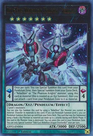 Odd-Eyes Rebellion Dragon Overlord (GFP2-EN004) - Ghosts From the Past: The 2nd Haunting 1st Edition