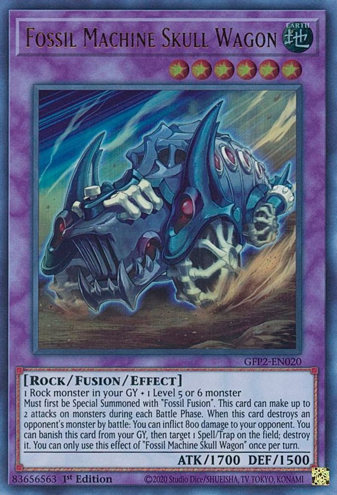 Fossil Machine Skull Wagon (GFP2-EN020) - Ultra Rare