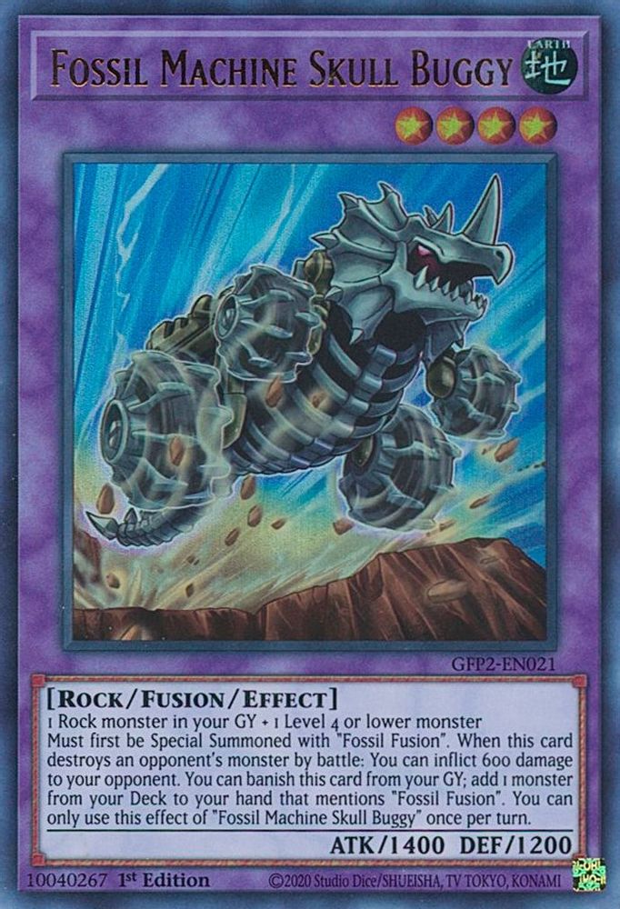 Fossil Machine Skull Buggy (GFP2-EN021) - Ultra Rare
