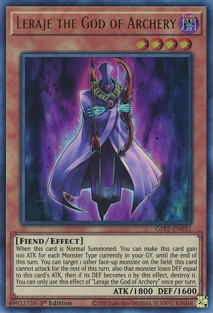 Leraje the God of Archery (GFP2-EN031) - Ultra Rare