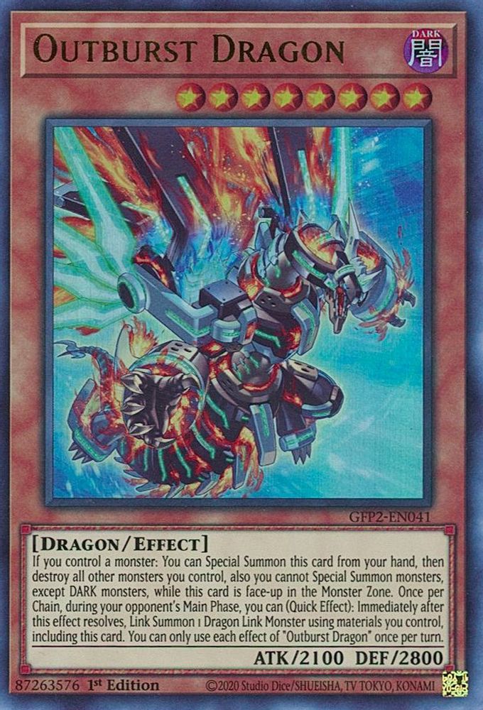 Outburst Dragon (GFP2-EN041) - Ultra Rare