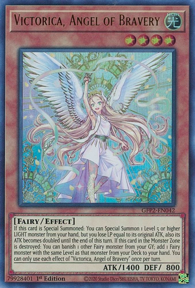 Victorica, Angel of Bravery (GFP2-EN042) - Ultra Rare
