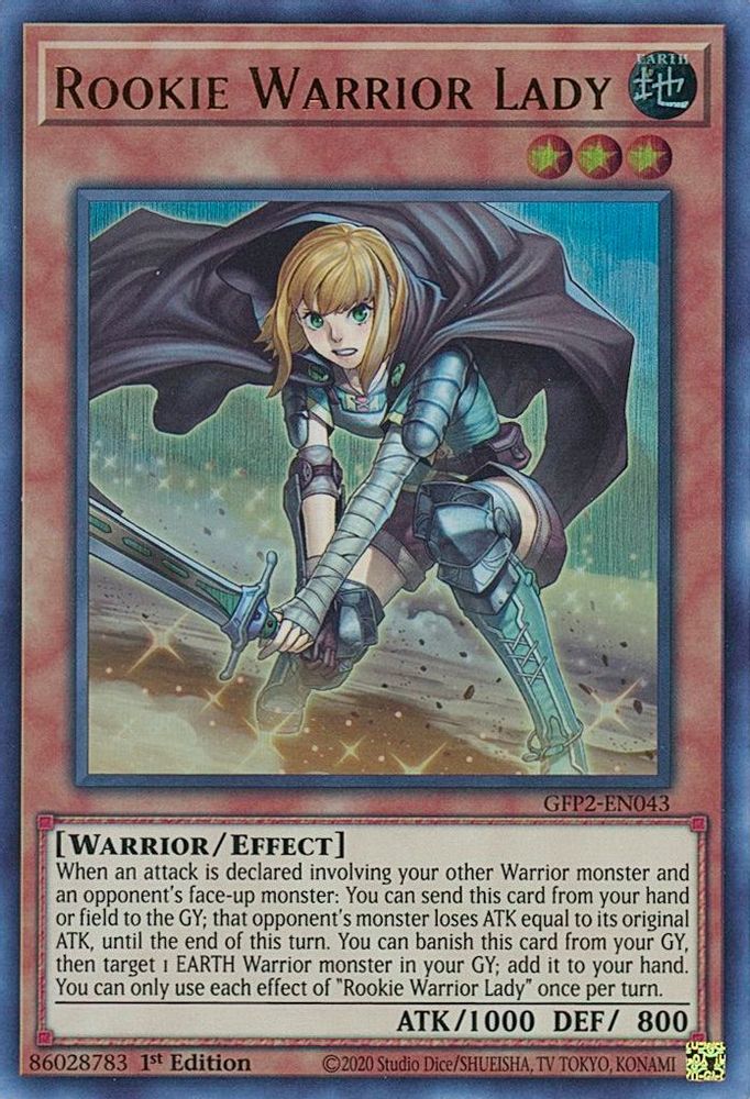 Rookie Warrior Lady (GFP2-EN043) - Ultra Rare