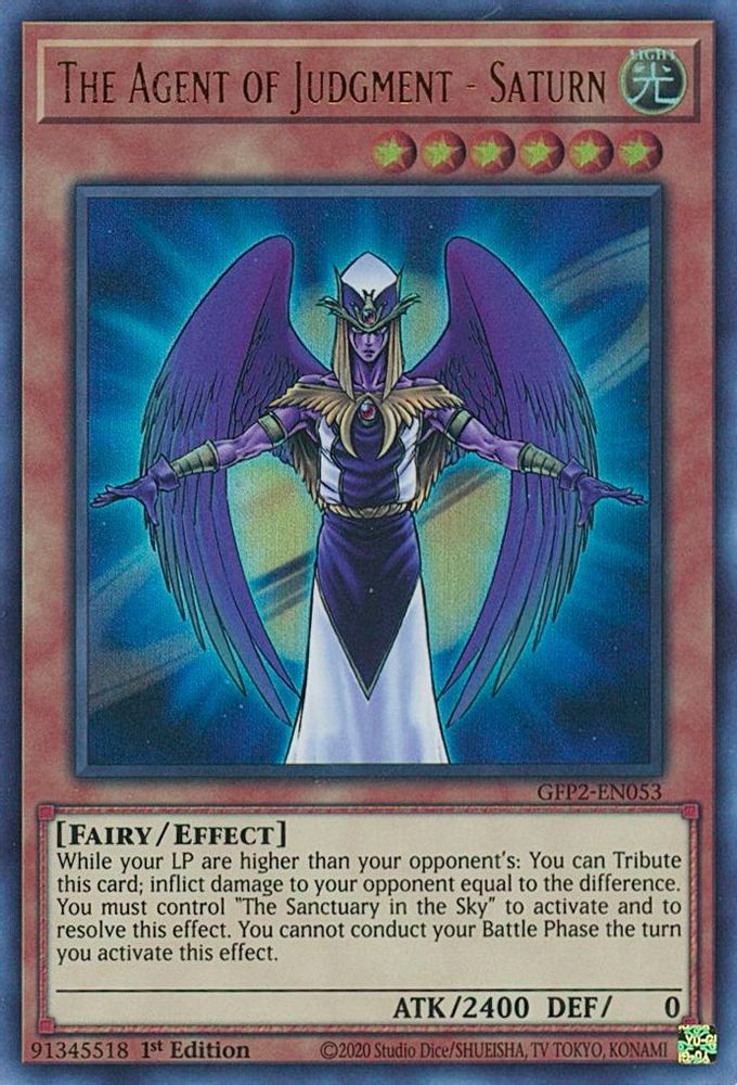 The Agent of Judgment - Saturn (GFP2-EN053) - Ultra Rare