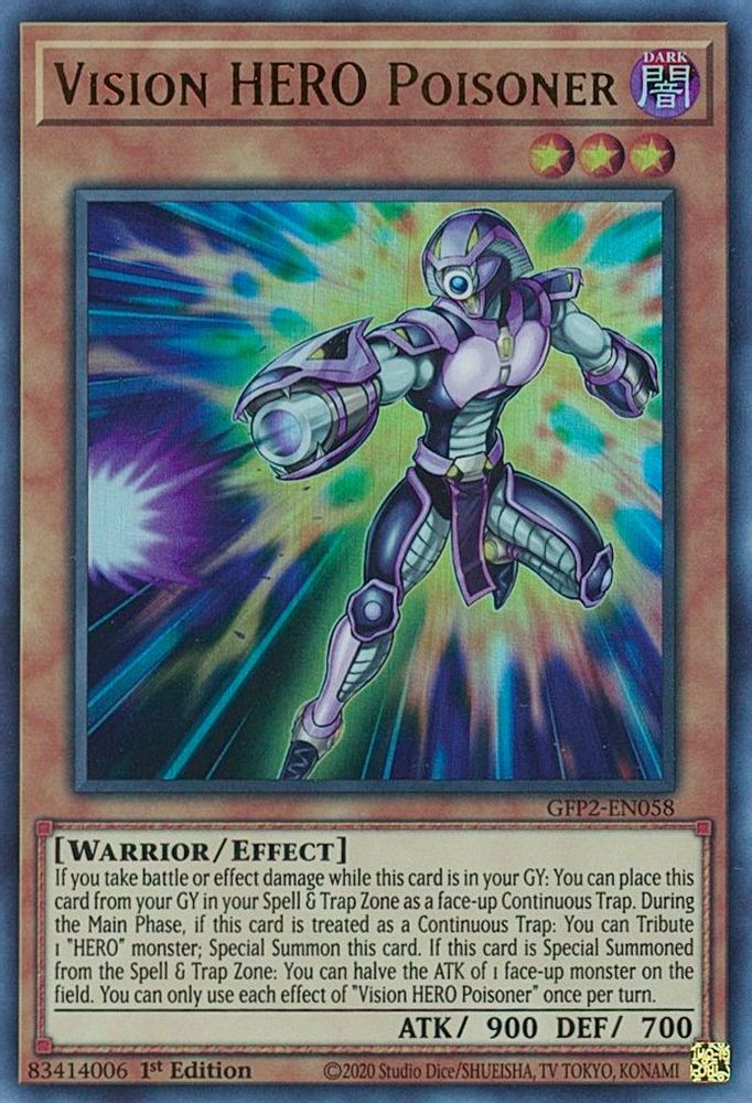 Vision HERO Poisoner (GFP2-EN058) - Ultra Rare