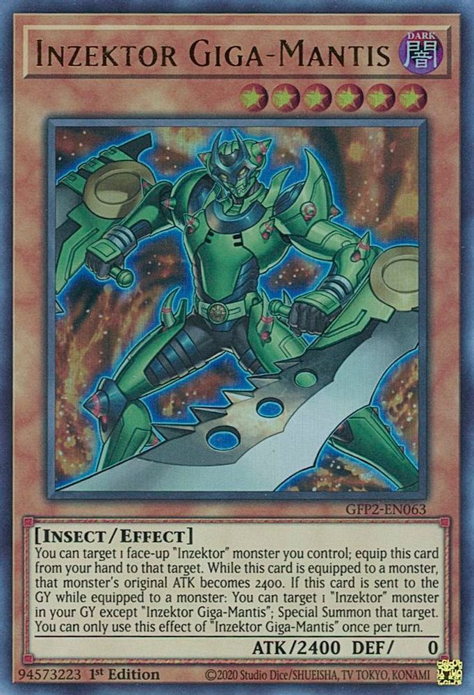 Inzektor Giga-Mantis (GFP2-EN063) - Ultra Rare