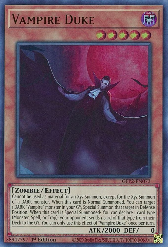 Vampire Duke (GFP2-EN073) - Ultra Rare