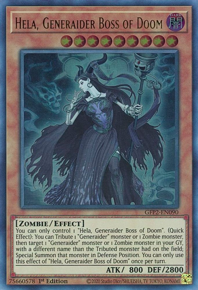 Hela, Generaider Boss of Doom (GFP2-EN090) - Ultra Rare