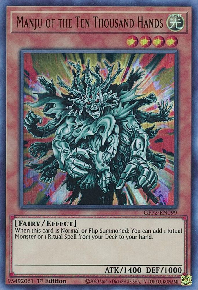 Manju of the Ten Thousand Hands (GFP2-EN099) - Ultra Rare