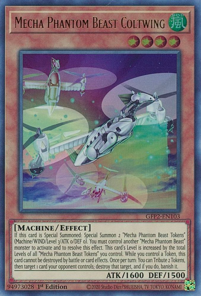 Mecha Phantom Beast Coltwing (GFP2-EN103) - Ultra Rare