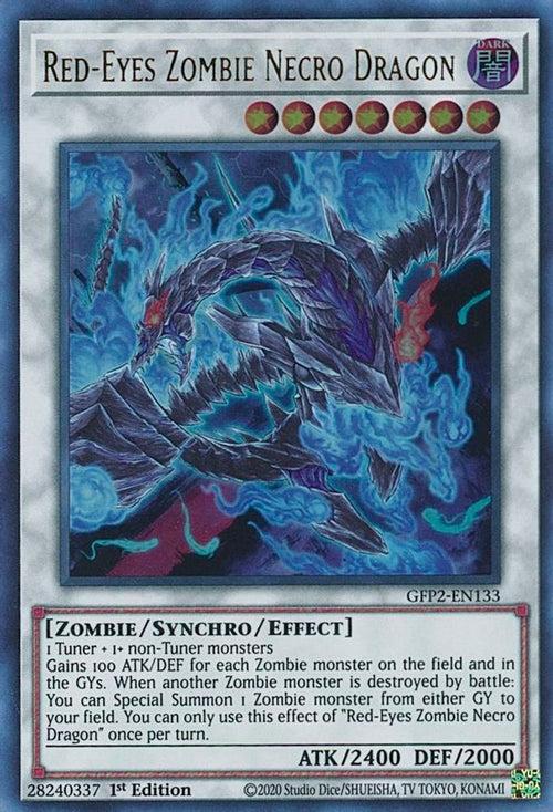 Red-Eyes Zombie Necro Dragon (GFP2-EN133) - Ultra Rare