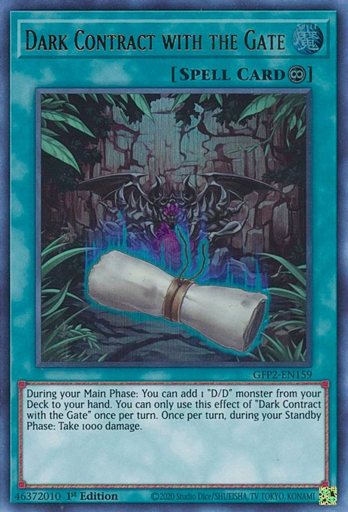 Dark Contract with the Gate (GFP2-EN159) - Ultra Rare