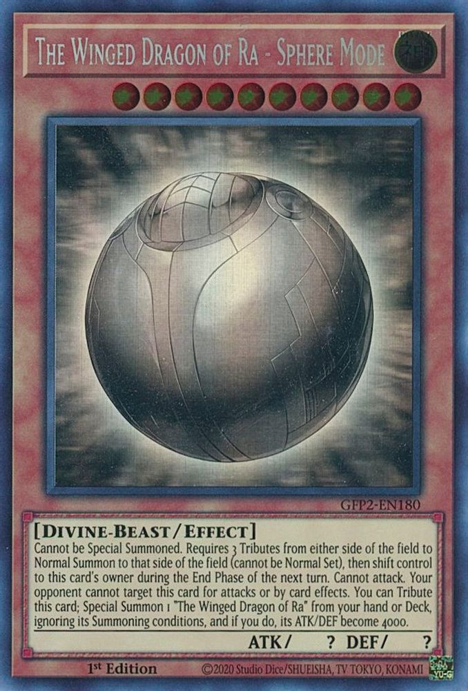 The Winged Dragon of Ra - Sphere Mode (Ghost Rare) (GFP2-EN180) - Ghost Rare