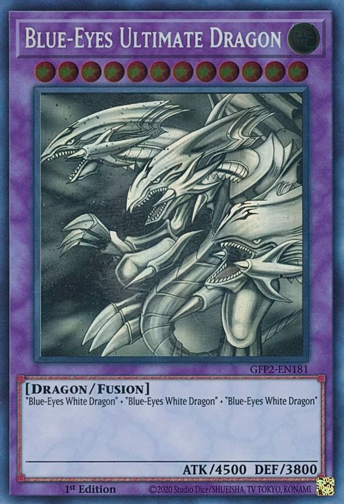 Blue-Eyes Ultimate Dragon (Ghost Rare) (GFP2-EN181) - Ghost Rare