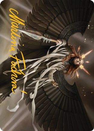 Angel of Suffering Art Card (Gold-Stamped Signature) (ASSNC-016) - Art Series: Streets of New Capenna