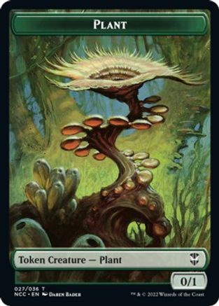Plant // Treasure (015) Double-Sided Token (NCC-27 // 15) - Commander: Streets of New Capenna