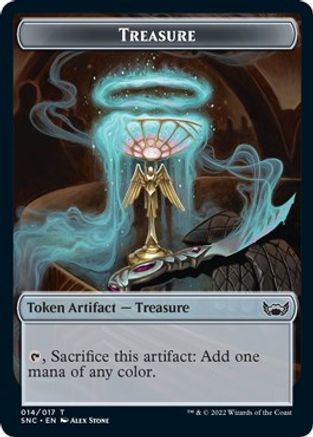 Treasure (014) // Citizen Double-Sided Token (SNC-14 // 12) - Streets of New Capenna Foil