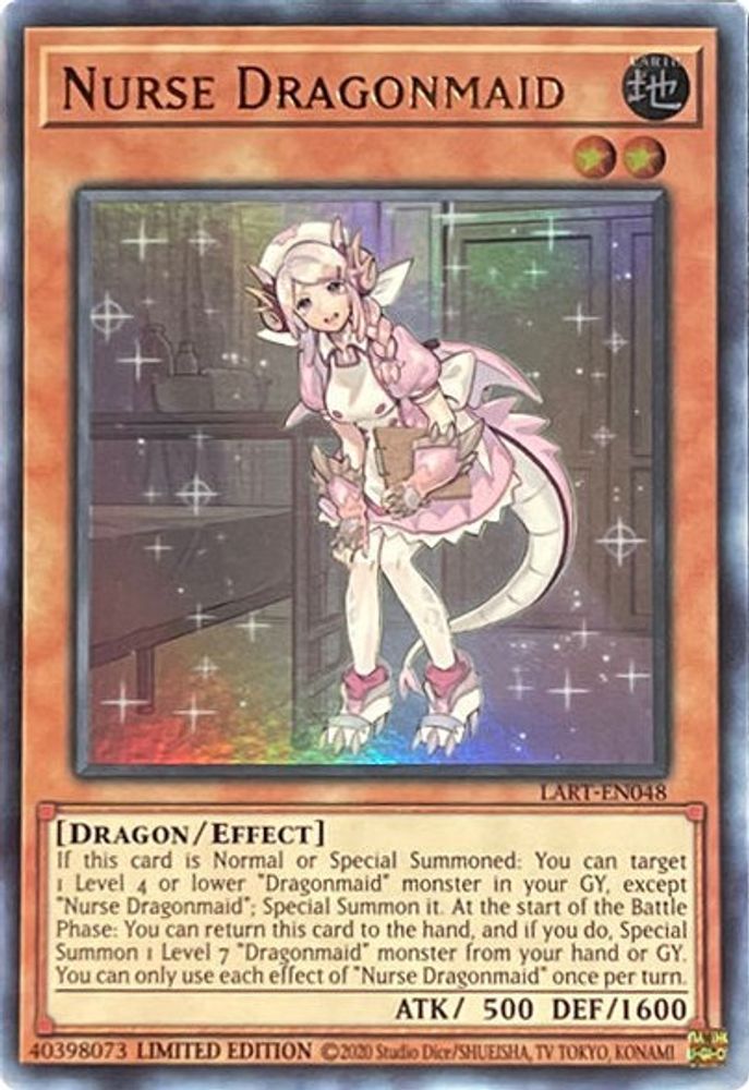 Nurse Dragonmaid (LART-EN048) - Ultra Rare